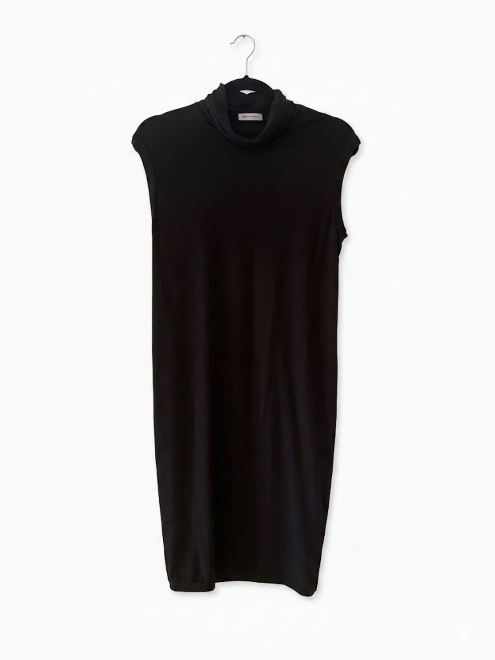 Travis Taddeo Black Sleeveless Turtleneck Dress Medium - Picture 2 of 5